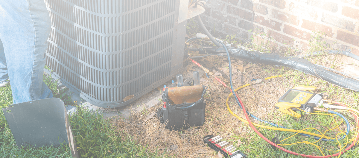 An AC Compressor on a Home