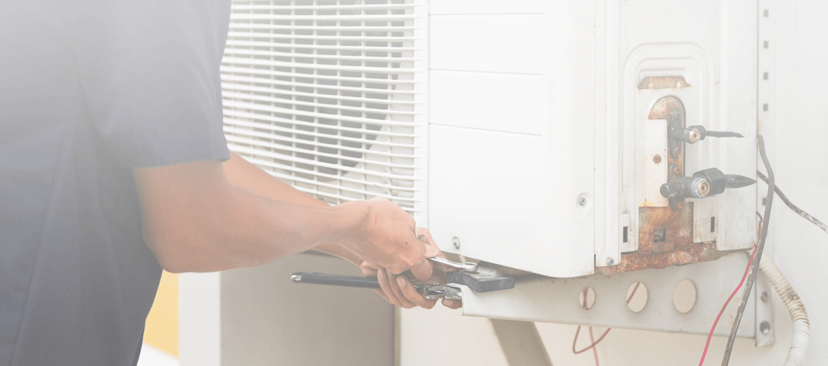 An AC Compressor on a Home