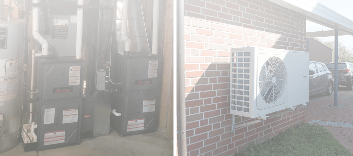 An AC Compressor on a Home